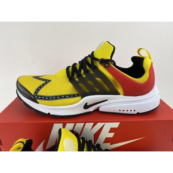 Nike Air Presto Yellow Red Men's Sneakers Shoes Road Race Black CT3550 700 - Picture 5 of 12